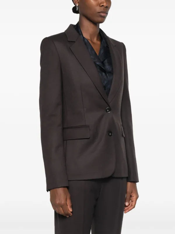 Stella McCartney Wool single-breasted Blazer | Grey | FARFETCH