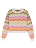 Missoni Kids zigzag jacquard wool jumper - Neutrals