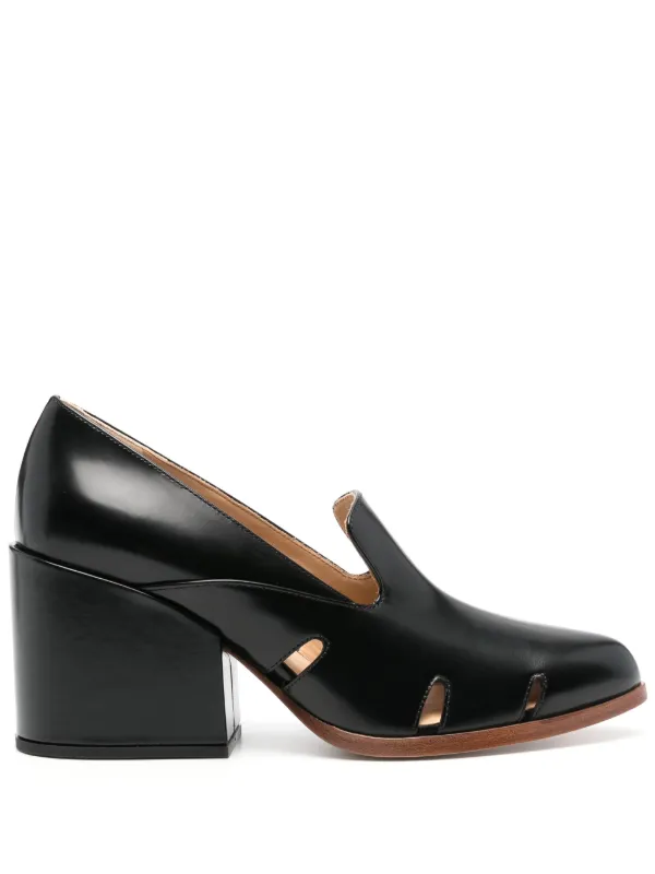 Gabriela Hearst Eliza 75mm Leather Pumps in Black