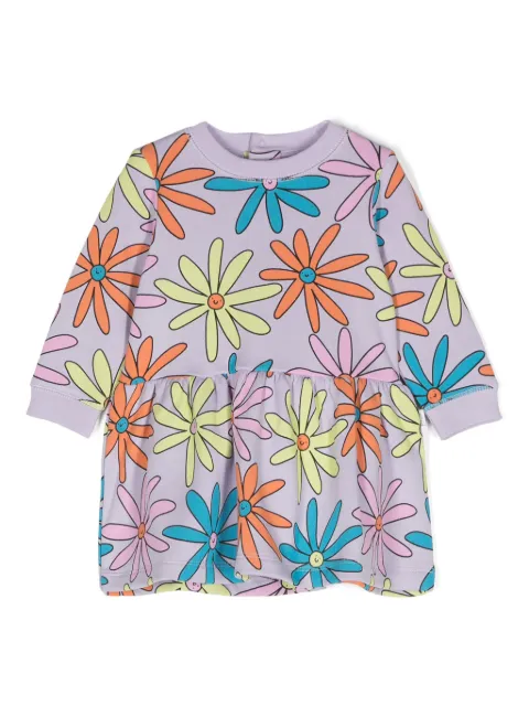 Stella McCartney Kids floral-print cotton sweatshirt dress