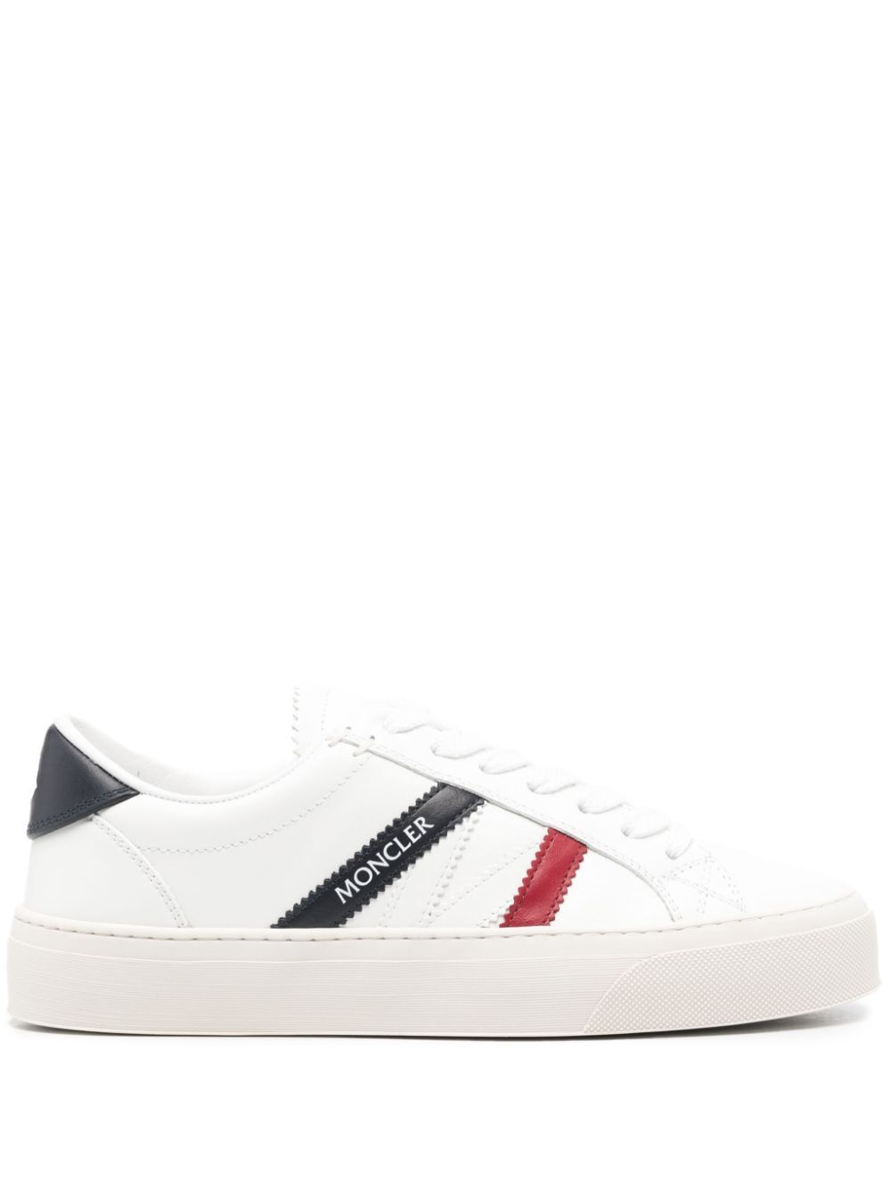 Shop Moncler Monaco M Lace-up Sneakers In White