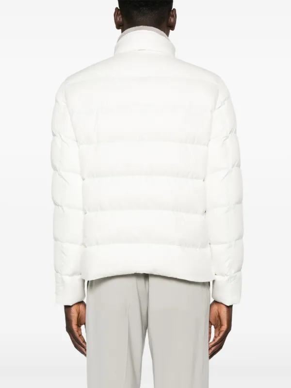 【関税&送料込み】Herno White Quilted Down Jacket With Fro Herno Quilted Puffer Jacket | White | FARFETCH