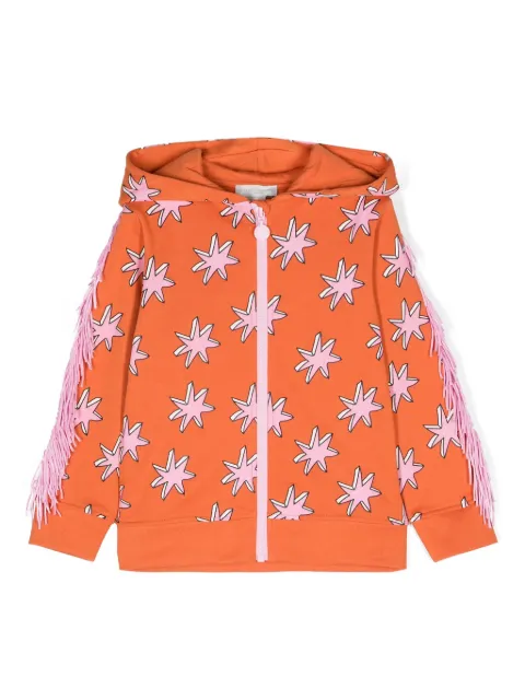 Stella McCartney Kids star-print zip-up hoodie