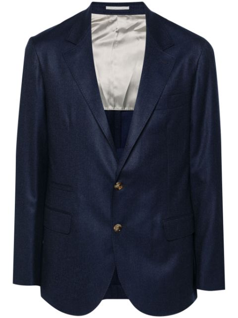 Brunello Cucinelli single-breasted wool blazer Men