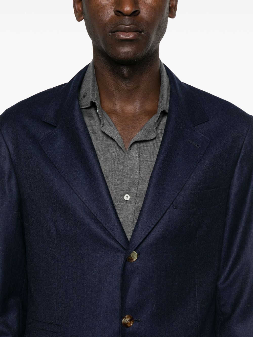 Brunello Cucinelli single-breasted wool blazer Men