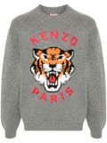 Kenzo Lucy Tiger-intarsia jumper - Grey