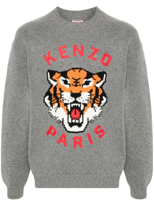 Pull Lucy à motif Tiger en intarsia - Kenzo - Modalova