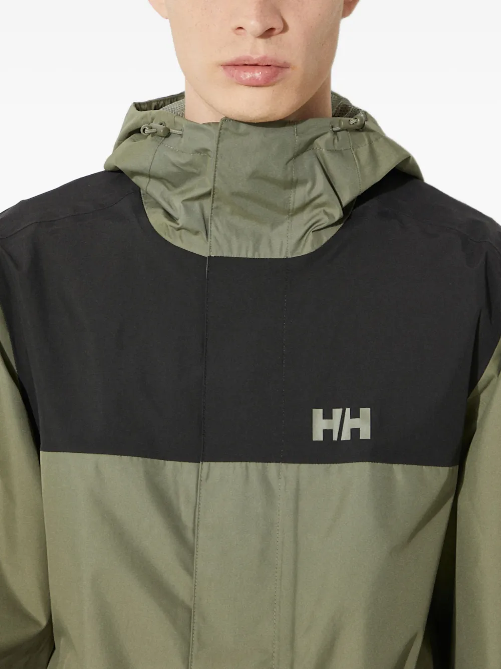 Helly Hansen Vancouver jack met colourblocking Groen