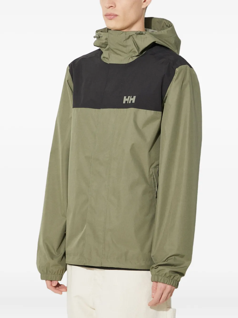 Helly Hansen Vancouver jack met colourblocking Groen