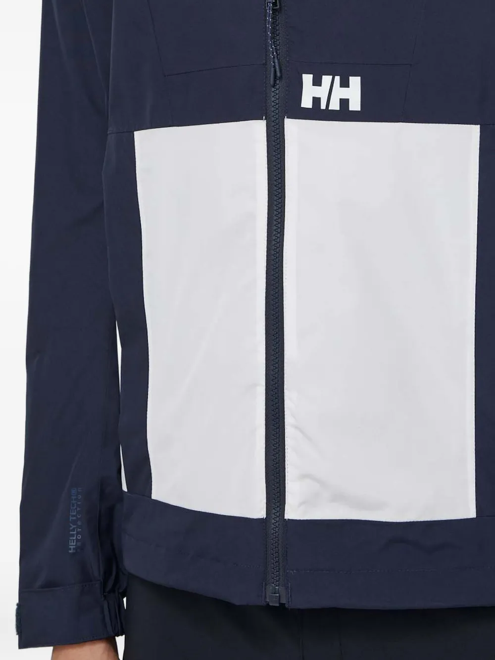 Helly Hansen Performance jack met logoprint en capuchon Blauw