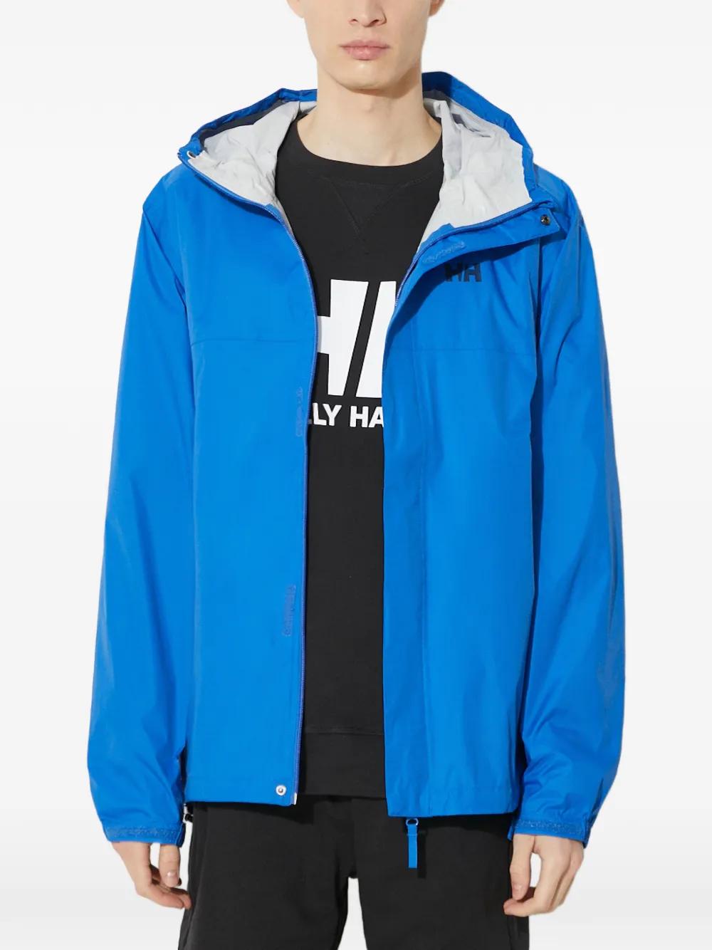 Helly Hansen hooded zipped lightweight jacket | Blue | Image 1