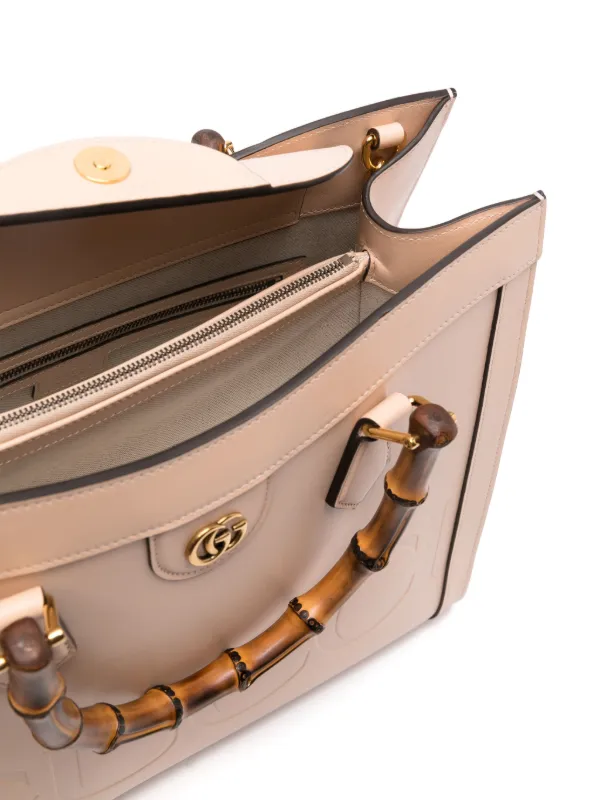 Gucci Pre-Owned ダイアナ レザー ハンドバッグ M | ピンク | FARFETCH JP