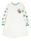 Stella McCartney Kids Bright Stars sweatshirt dress - White