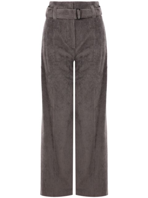 Brunello Cucinelli belted corduroy trousers Women