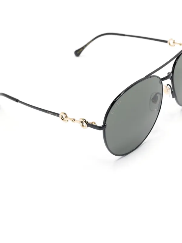 Gucci women's black aviator sunglasses new arrivals