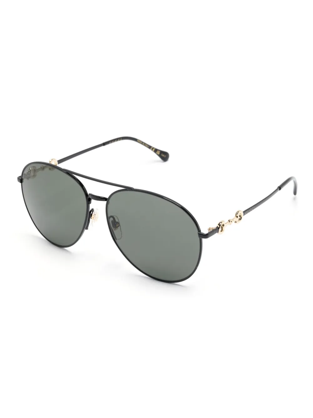 Gucci Eyewear pilot-frame sunglasses - Zwart