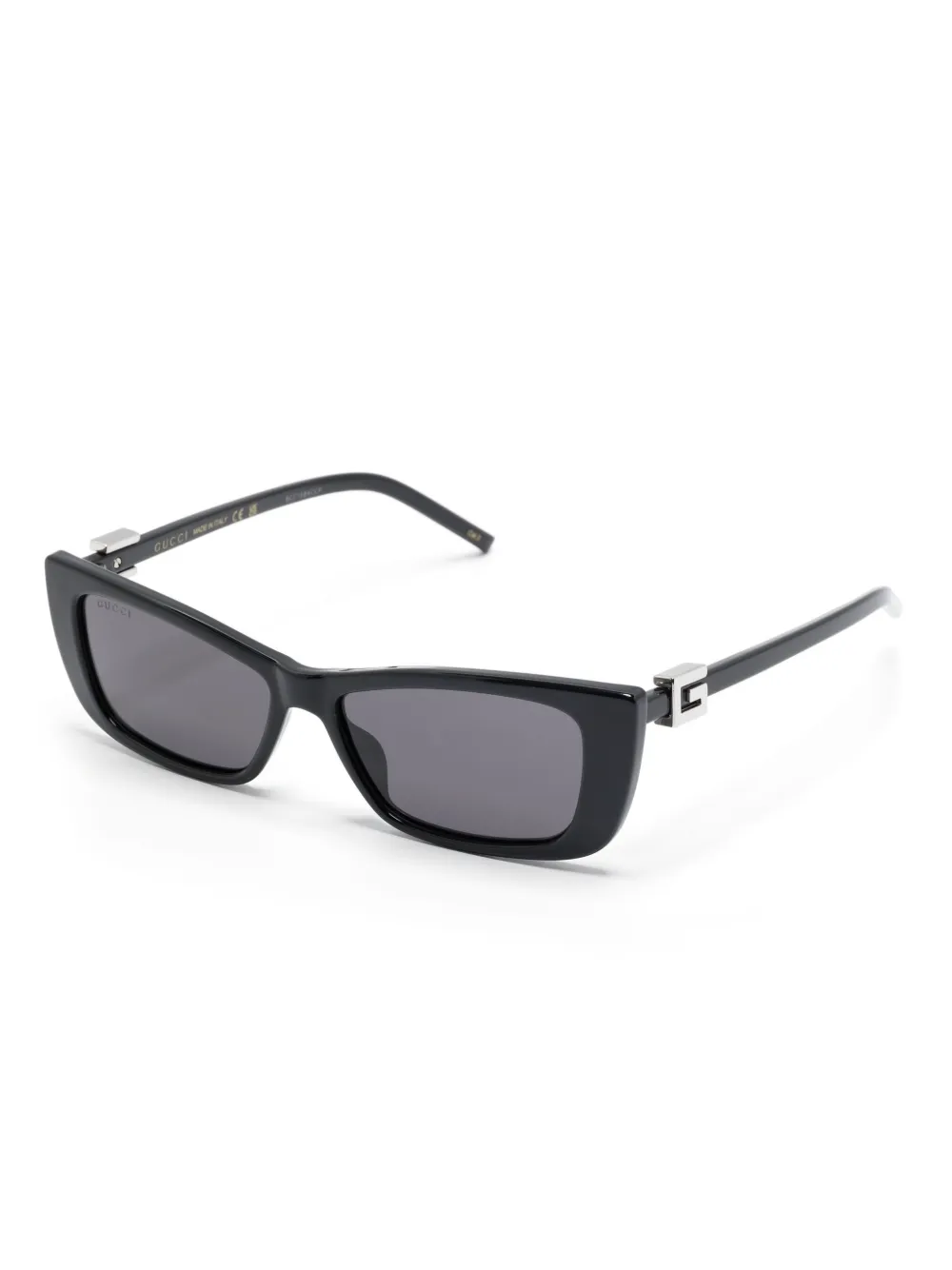 Gucci Eyewear Zonnebril met logoplakkaat - Zwart