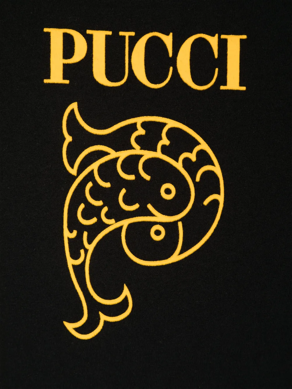 PUCCI Junior T-shirt met logo Zwart