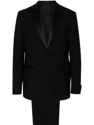 Emporio Armani virgin-wool Suit | Black | FARFETCH