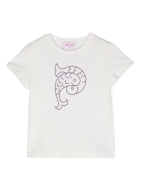 PUCCI Junior logo-print cotton T-shirt