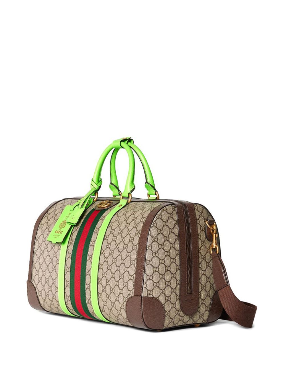 Shop Gucci Medium Savoy Duffle Bag In Neutrals