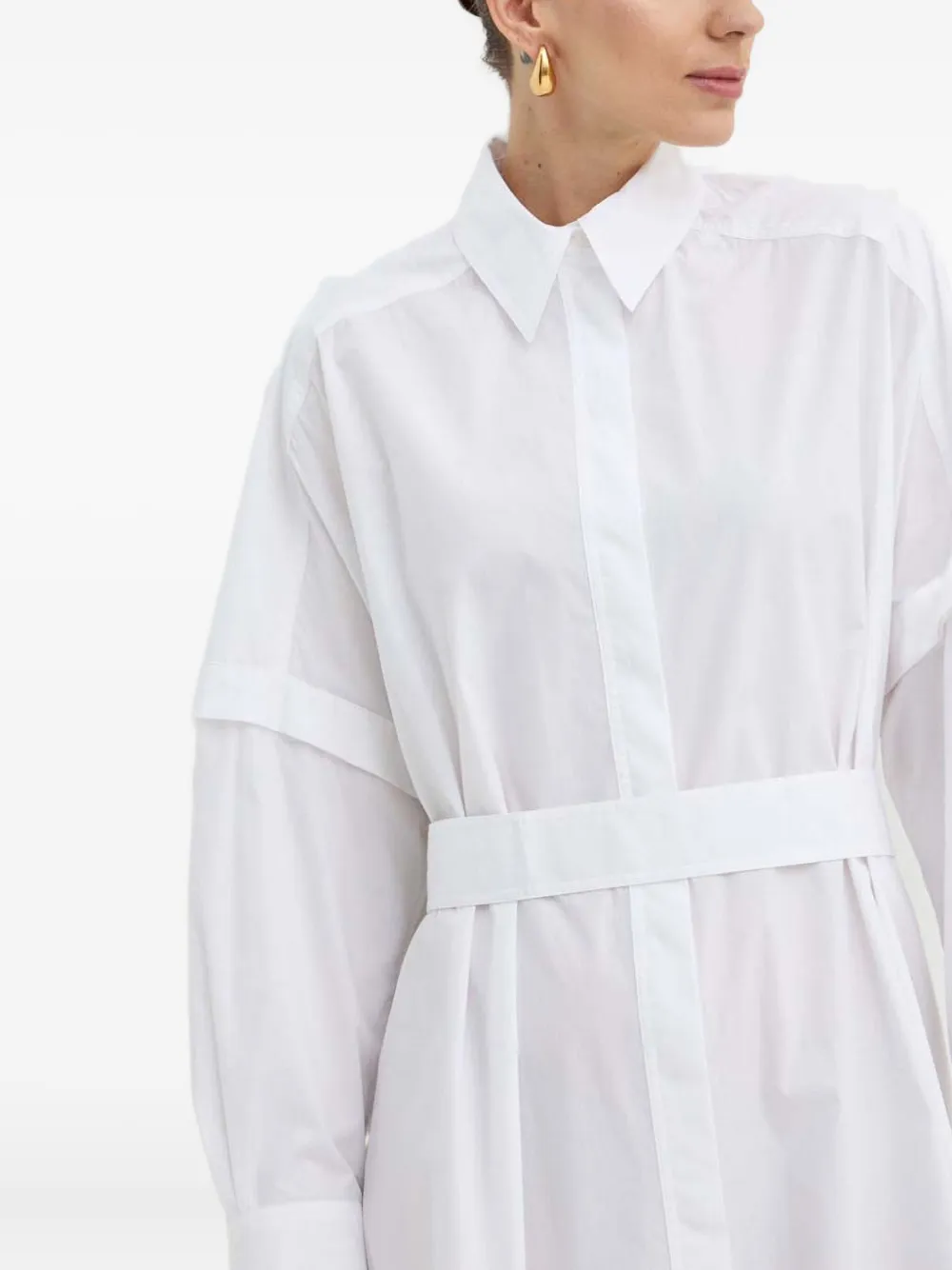 IVY OAK Gelaagde blousejurk Wit