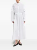 IVY OAK layered shirt dress - White