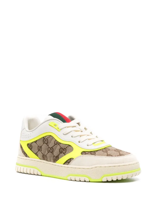 Gucci Re Web GG canvas Sneakers Neutrals FARFETCH AE