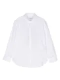 ETRO KIDS Pegaso-embroidered button-up shirt - White