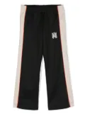 AMIRI KIDS logo-appliqué straight track pants - Black