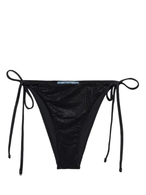 Bas de bikini à plaque logo - Prada - Modalova