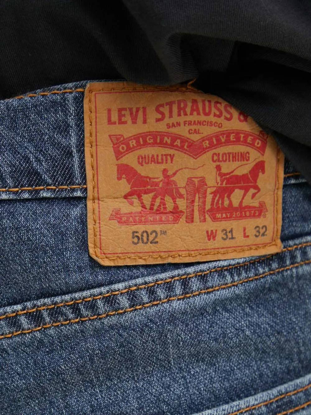 Levi's Jeans met riemlussen Blauw