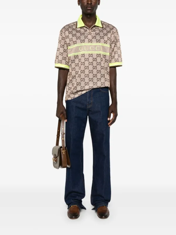 Gucci logo-patch Straight Jeans | Blue | FARFETCH CA