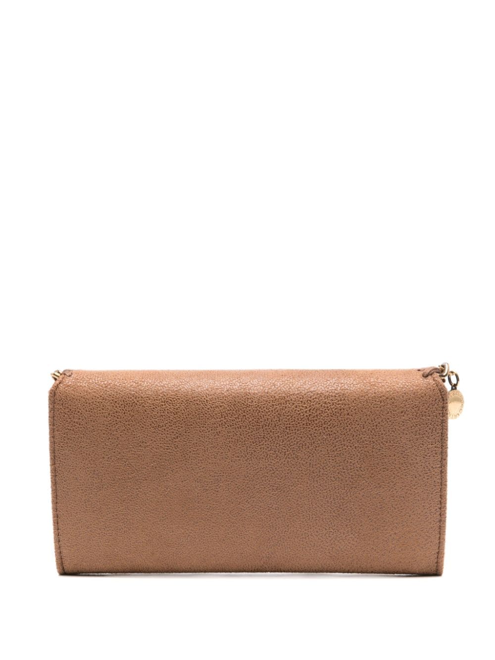 Shop Stella Mccartney Falabella Chain-link Detail Wallet In Brown