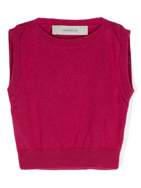 Simonetta knitted cashmere top
