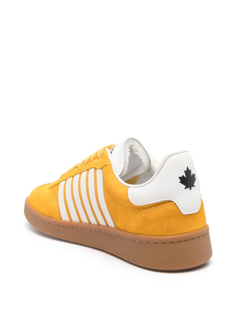 DSQUARED2 Boxer leather sneakers Yellow