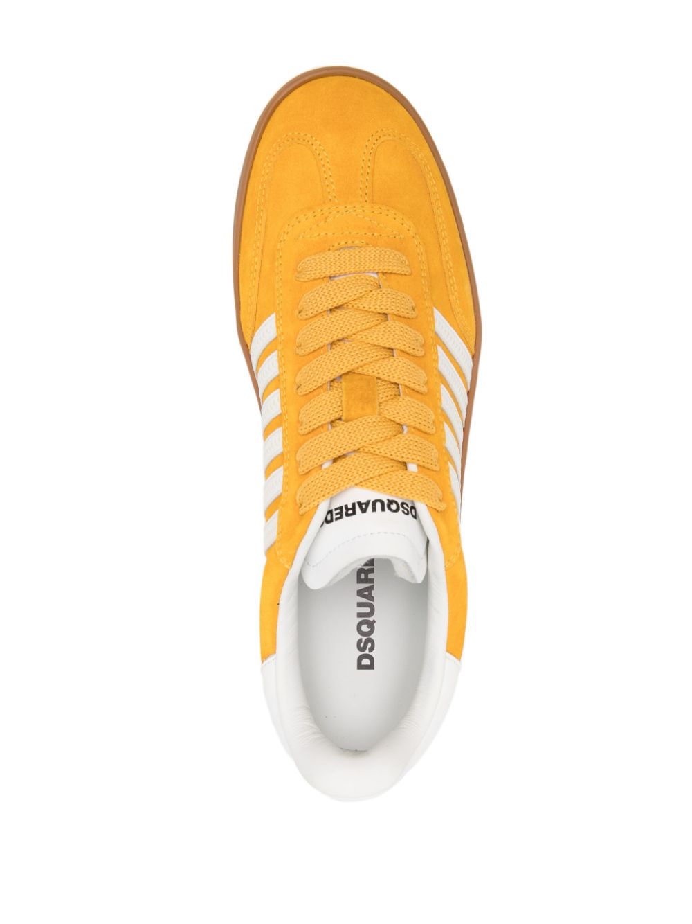 DSQUARED2 Boxer leather sneakers Yellow