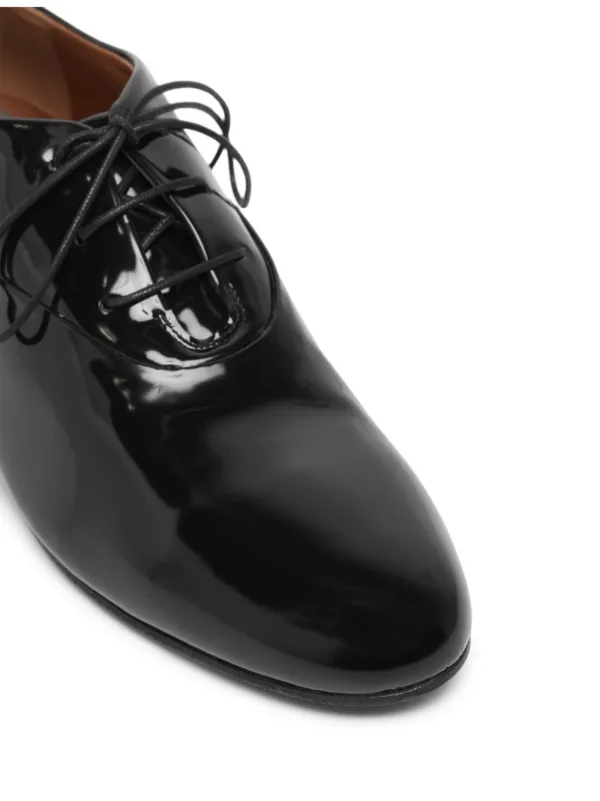 ローファー・オックスフォード MARSELL Women Laced up Shoes MW8485 P014 666 Black Marsèll Patent Leather Oxford Shoes | Black | FARFETCH