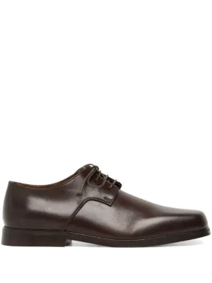 Hender Scheme Commando Blucher Leather Derby Shoes | Brown | FARFETCH