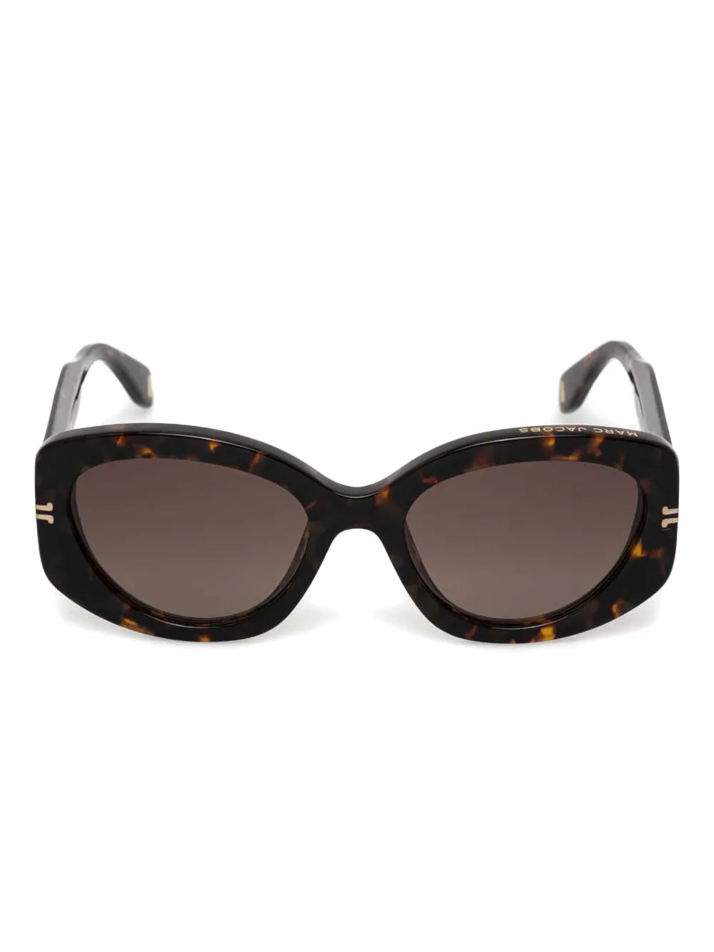 Marc Jacobs Eyewear Zonnebril met ovalen montuur Bruin