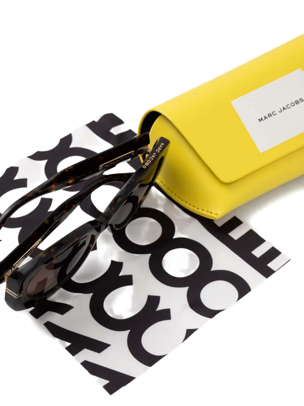 Marc Jacobs Eyewear Zonnebril met ovalen montuur Bruin