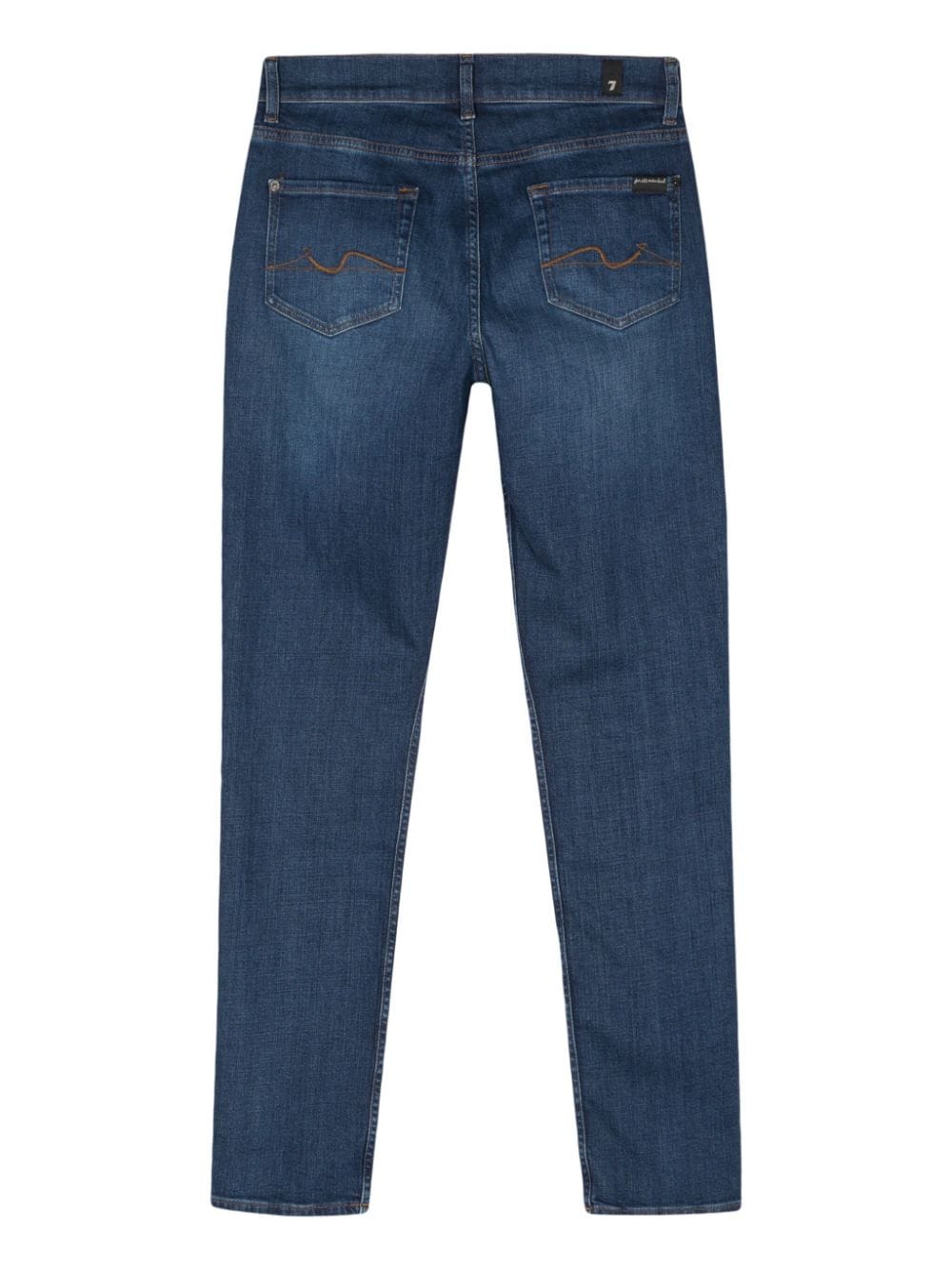 7 For All Mankind Slimmy jeans met toelopende pijpen - Blauw