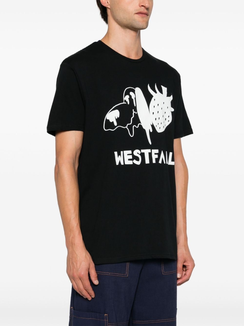 Shop Westfall Logo-print T-shirt In Schwarz