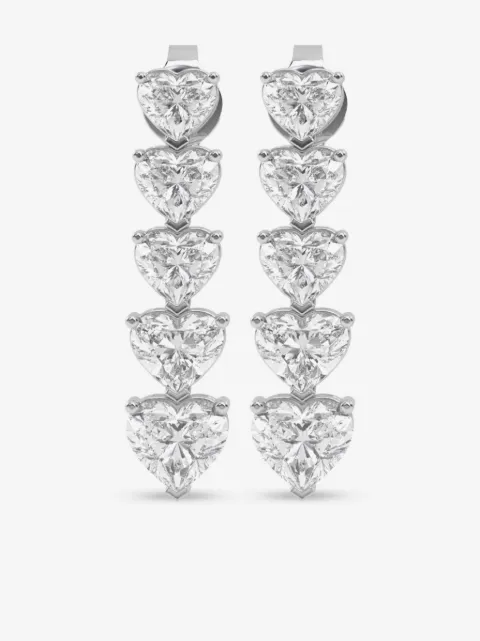 VEYNOU 14kt white gold Cara diamond earrings