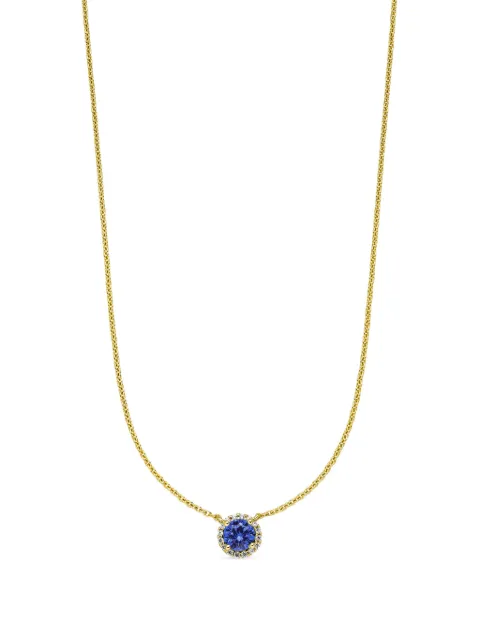 VEYNOU collar Ava en oro amarillo reciclado de 14kt con diamantes y zafiros