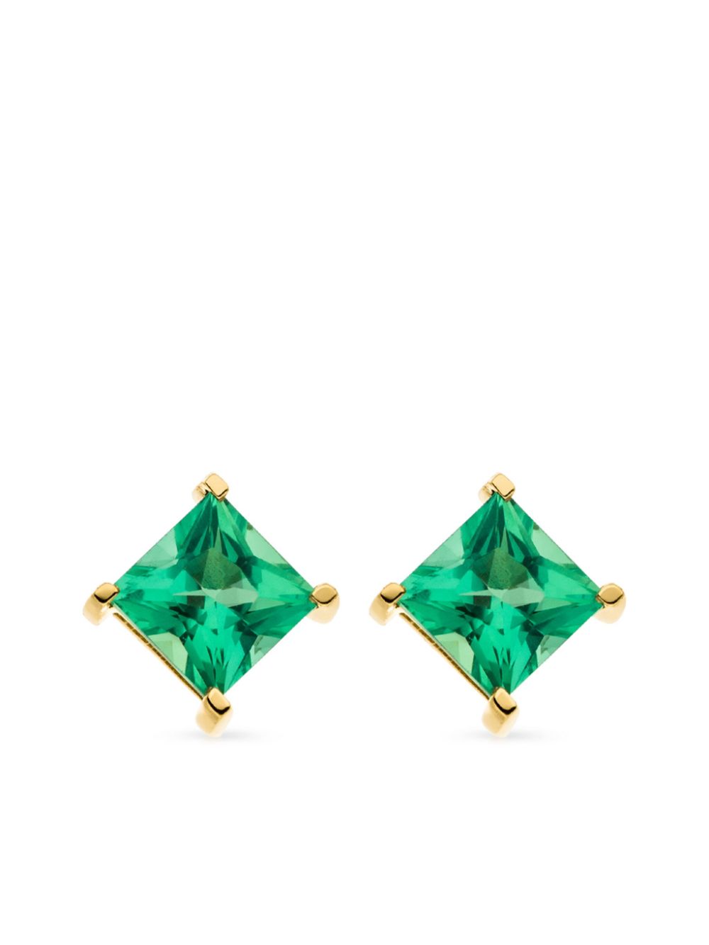 14kt yellow gold Klara emerald earrings