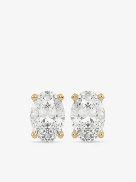 VEYNOU 14kt yellow gold Arden diamond stud earrings