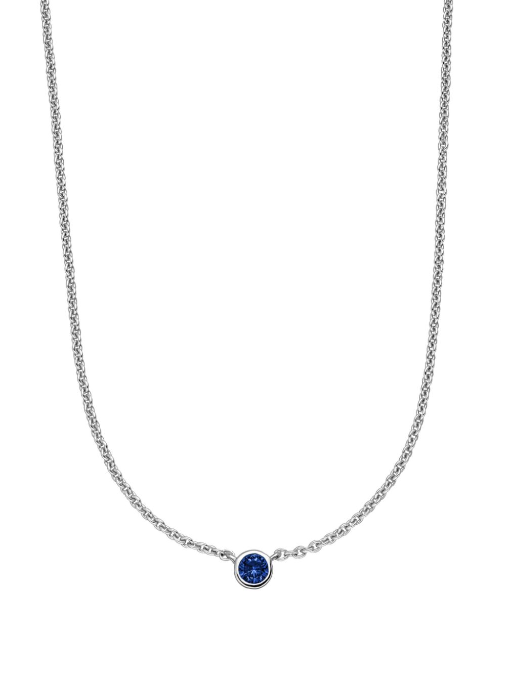 14kt white gold Laya sapphire necklace