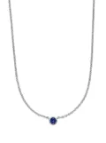 VEYNOU 14kt white gold Laya sapphire necklace - Silver