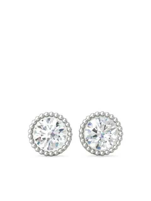 VEYNOU Orecchini a bottone Kate in oro bianco 14kt con diamanti